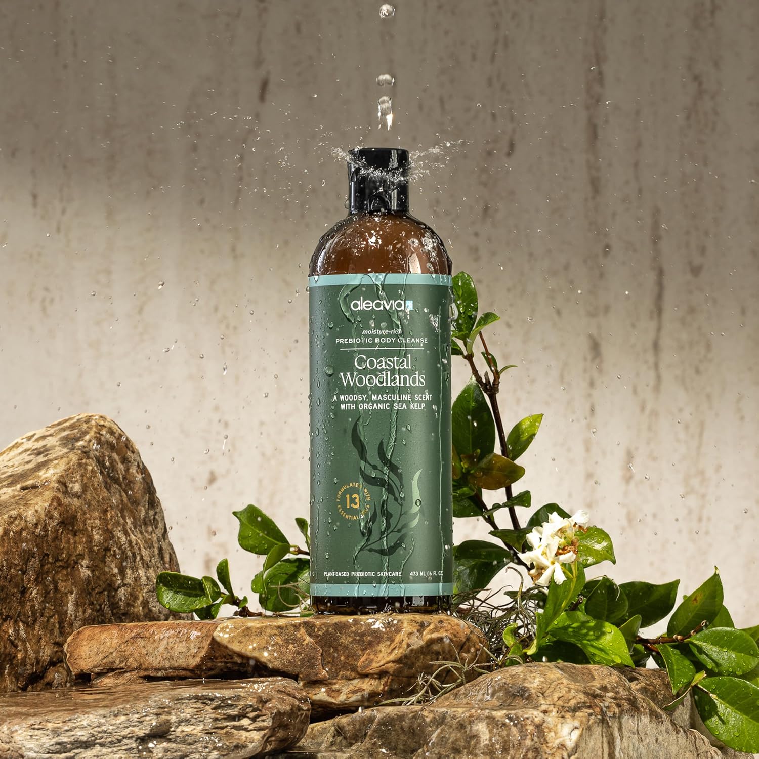 Aleavia Body Cleanse – Organic & All-Natural Prebiotic Body Wash – Fragrance-free and Sulfate-Free Enzymatic Body Cleanser – 16 Oz.
