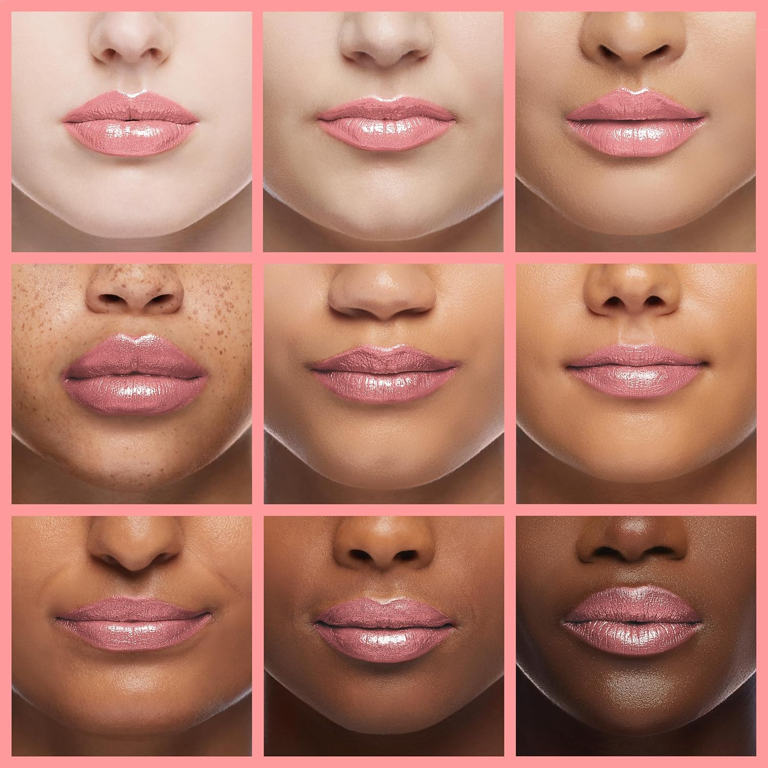 L’Paige Rosy Pearl Lipstick | Sheer Neutral Rose Lip Color | Aloe Vera Moisturizing Formula | Long-Lasting Hydrating Finish | Soft Silvery Pink Shade L56