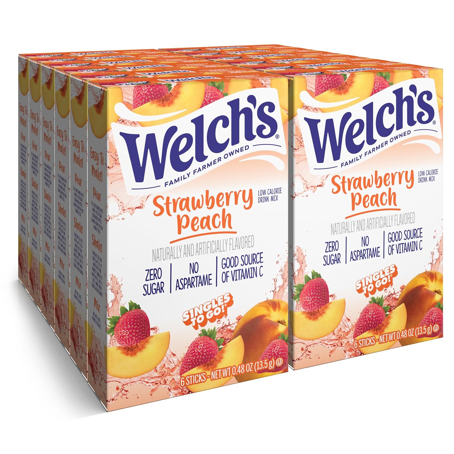 Singles To Go! Welch's Water Drink Mix, Grape, 72 Packets