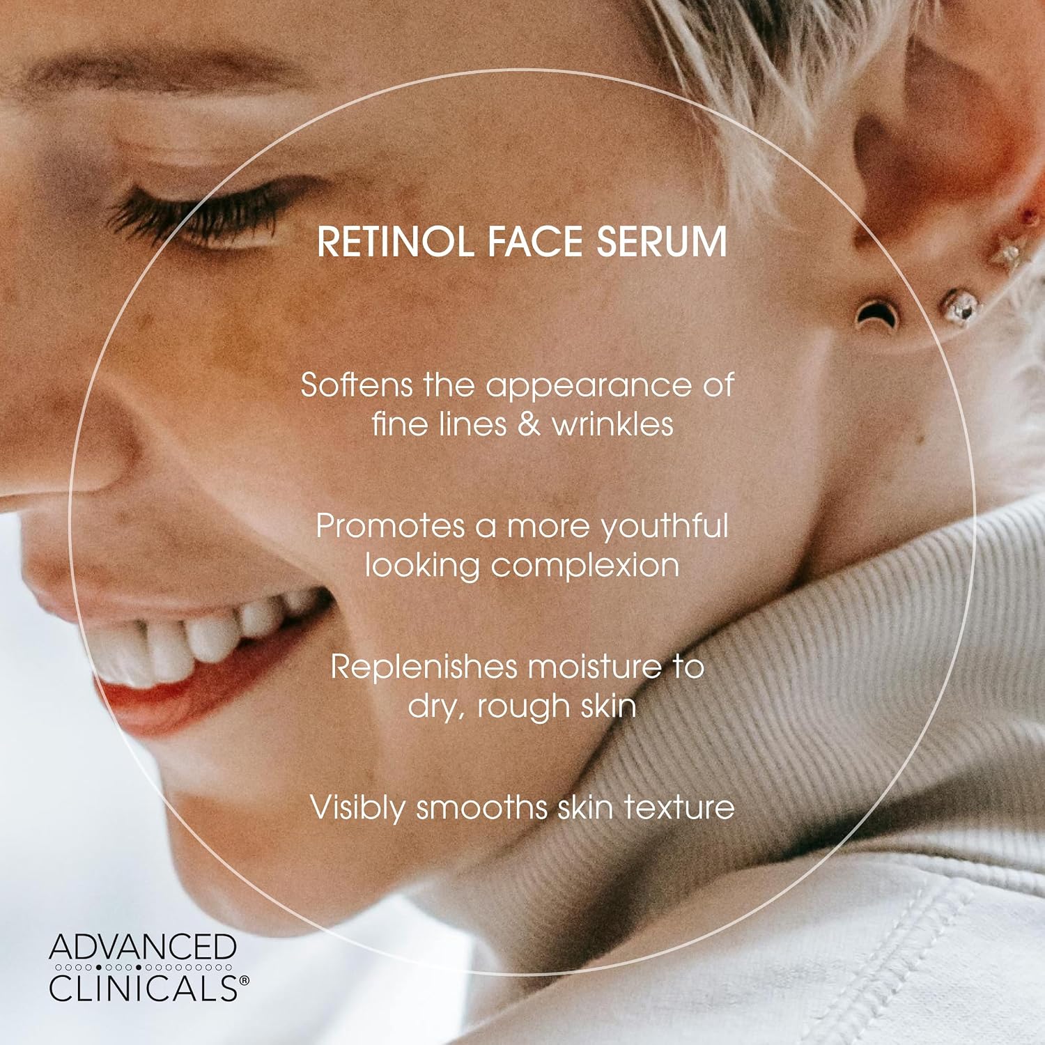 Advanced Clinicals Brightening Vitamin C Serum For Face With Glycolic Acid + Lactic Acid | Vitamin C Eye Serum Face Moisturizer For Improving Look Of Dark Spots & Uneven Complexion, 1.75 Fl Oz