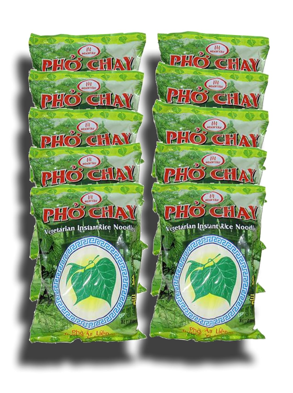 Binh Tay Pho Chay Vegetarian Instant Rice Noodles 14oz (Pack of 10)