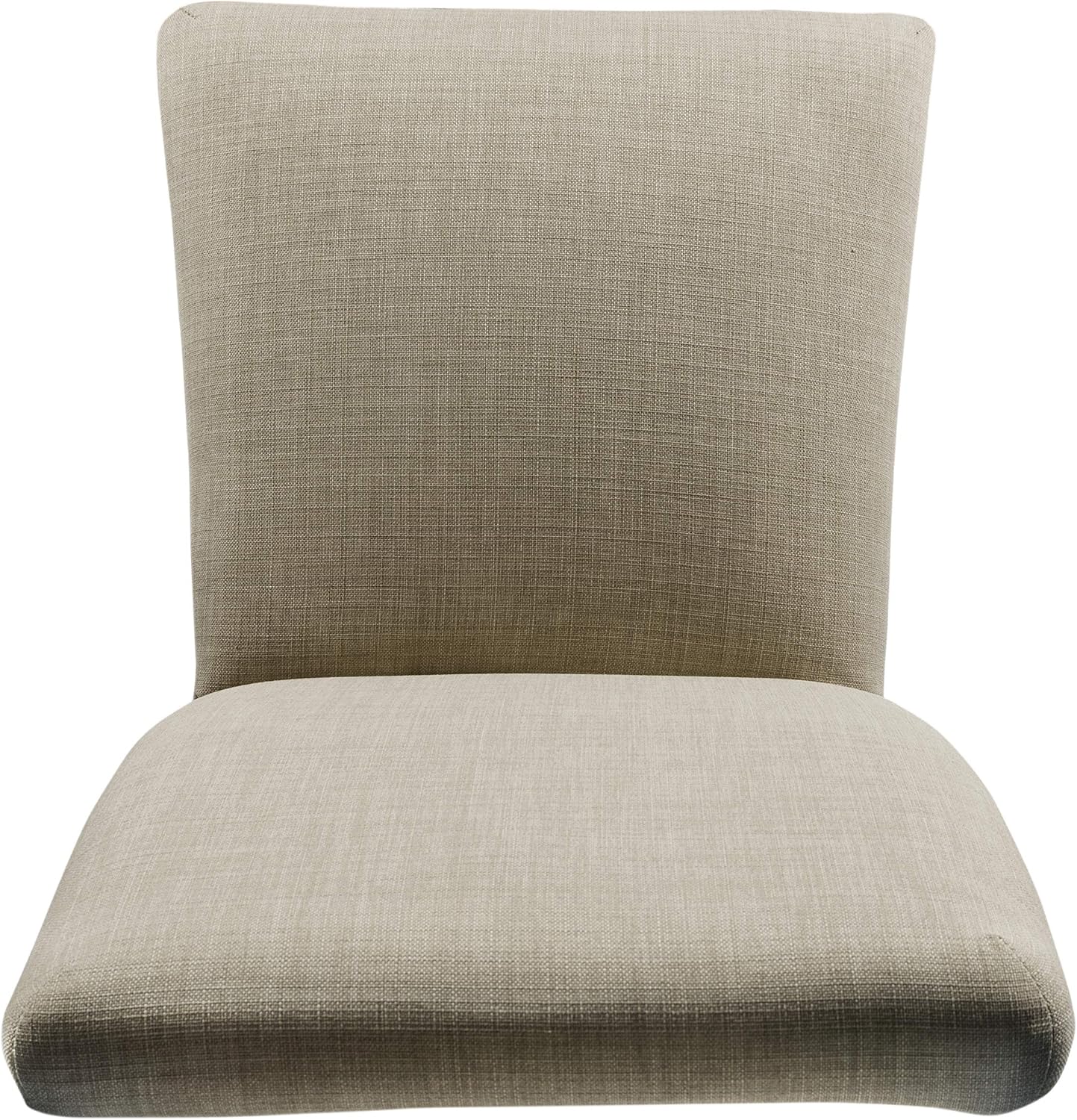 Homepop Home Decor | Classic Upholstered Parsons Dining Chairs | Set of 2 Accent Dining Chairs with Nailhead Trim, Natural Linen