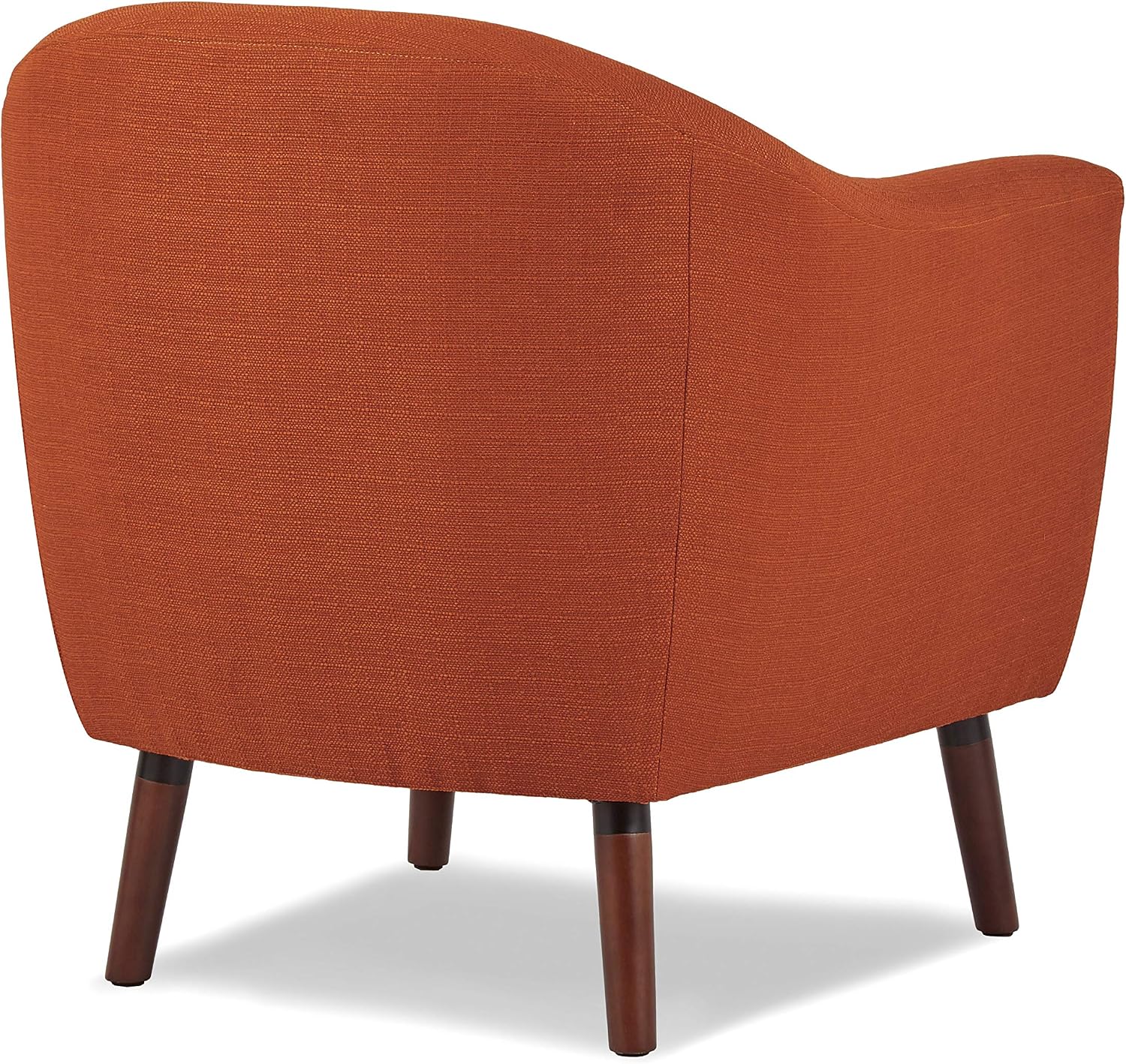 Homelegance Lucille Modern Accent Chair, Upholstered Reading Chair with Button-Tufted Back, Sloped Arms, Removable Seat Cushion Cover and Espresso Wood Legs, for Living Room, Bedroom or Office, Blue