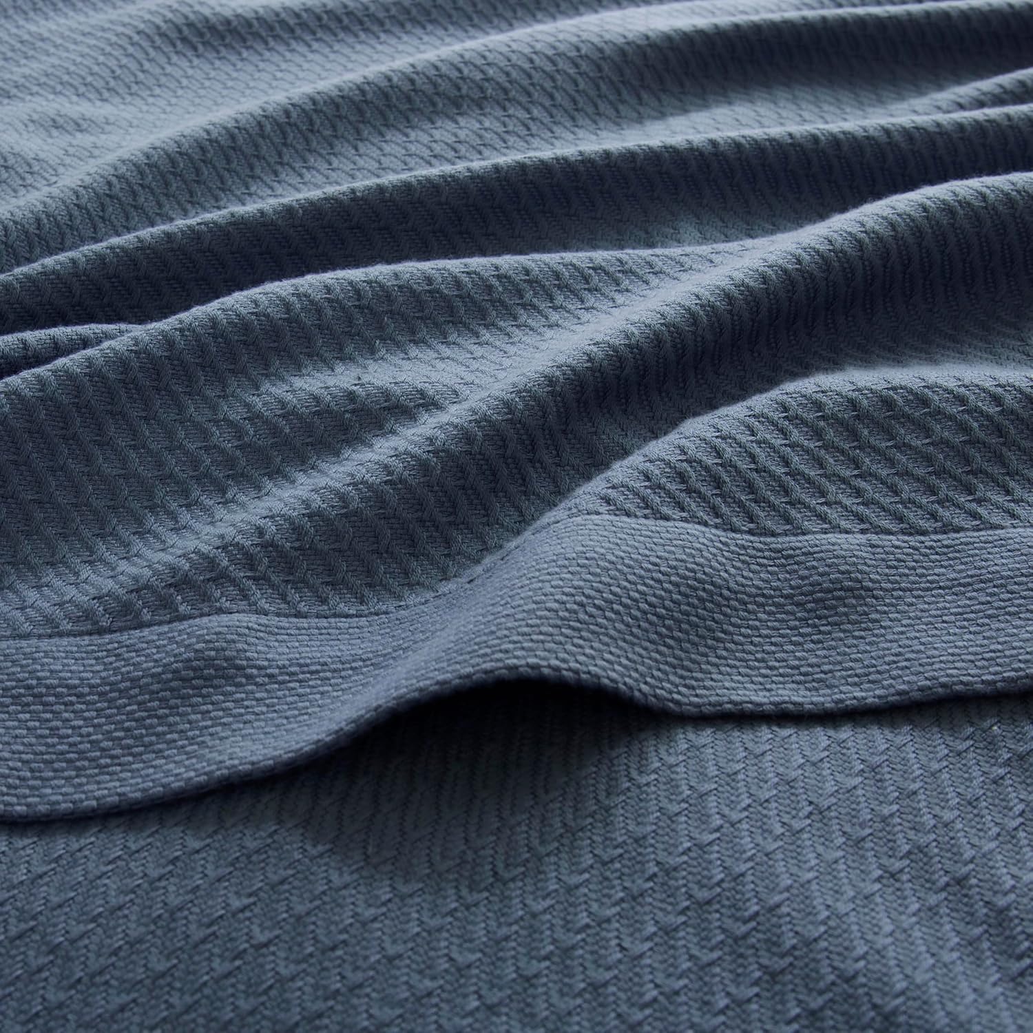 Madison Park 100% Egyptian Cotton Summer Blanket Full Queen Size Teal