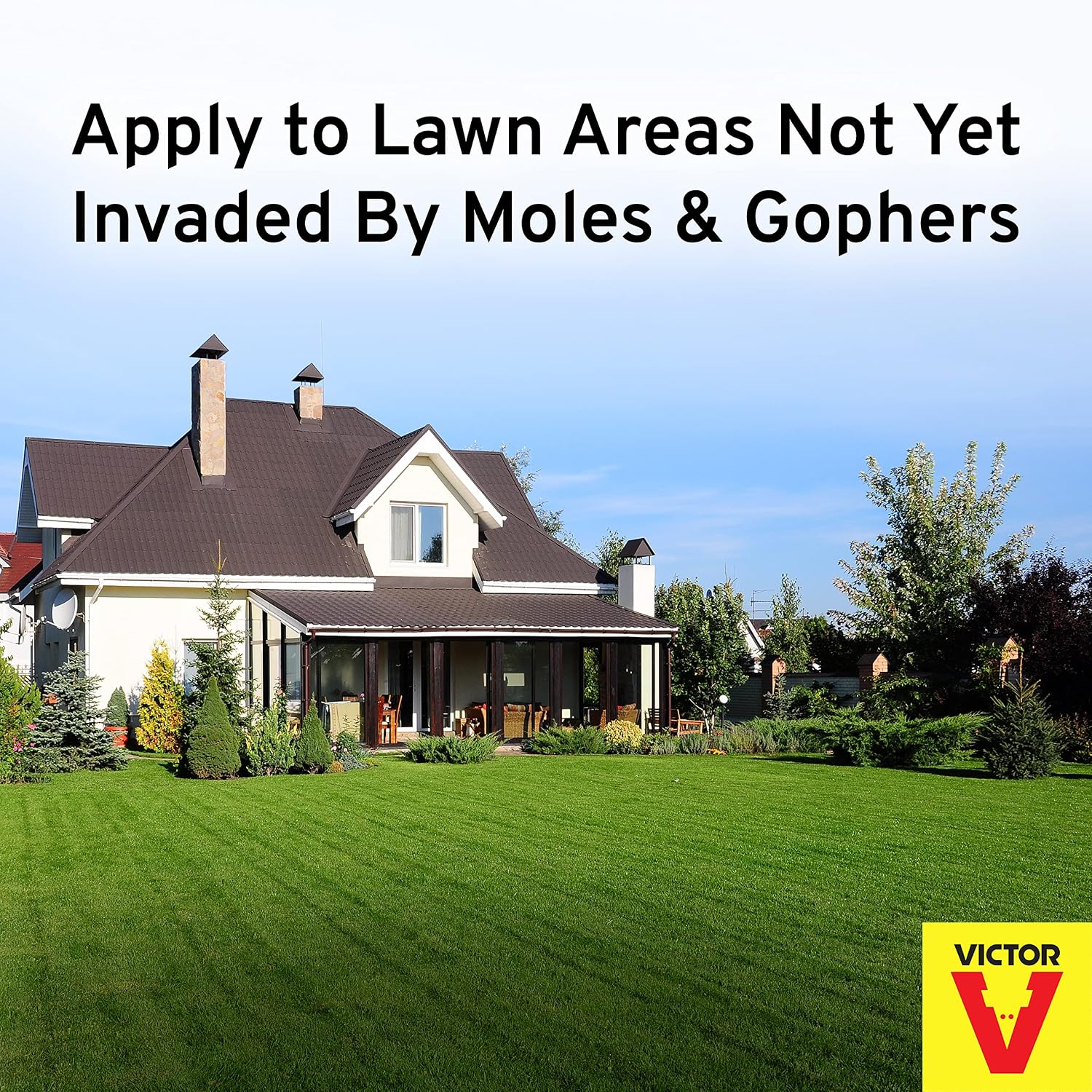 Victor Mole and Gopher Repellent, 10 lb Bag, Castor Oil Granules | Outdoor Rodent Control, Repels Moles, Gophers, Voles and Armadillos, 10