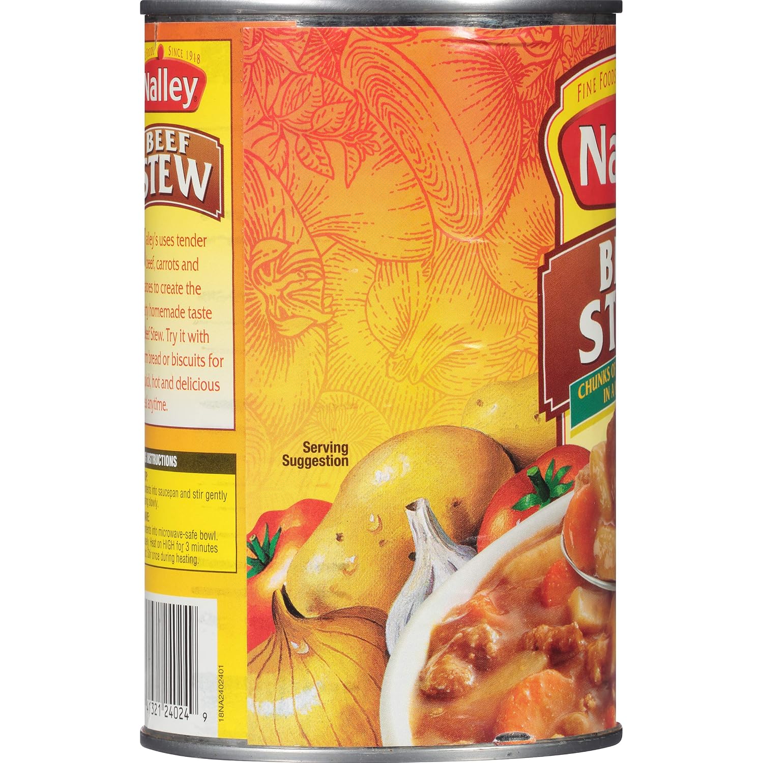 Nalley Big Chunk Beef Stew, 38 Ounce