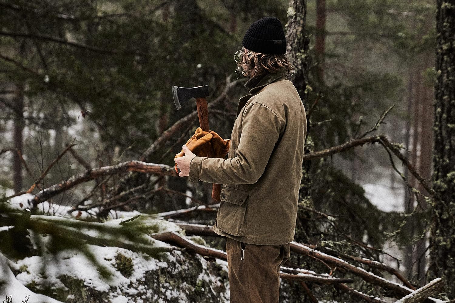 1844 Helko Werk Germany Traditional Hessen Woodworker Felling Axe (13563) | Made in Germany Hand Forged Felling Axe and Cutting Forest Axe for Felling Trees Head 2-3/4 lbs, Handle 28 inches