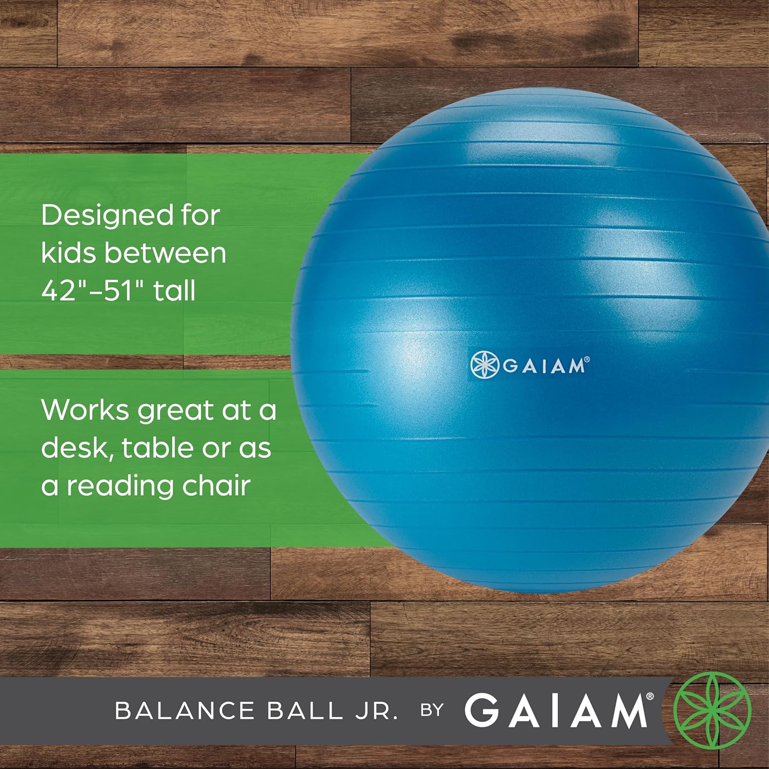 Gaiam Ultimate Balance Ball Chair, Swivel Base, Home & Office