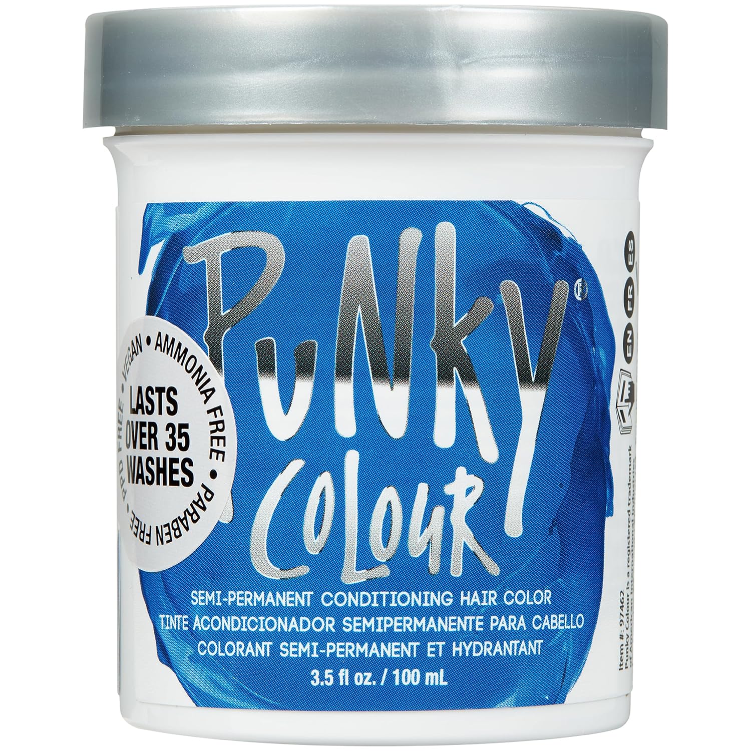 Punky Colour Flamingo Pink Semi Permanent Hair Color – Vibrant Pink Hair Dye, Vegan & Cruelty-Free Conditioning Formula, Lasts Up to 35 Washes, 3.5 fl oz