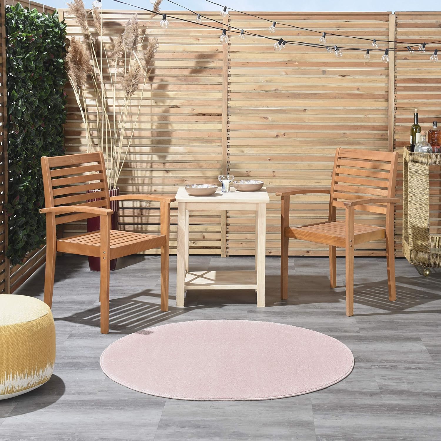 Nourison Home Essentials Indoor Outdoor Area Rug, Ivory Beige, 7' x 10'