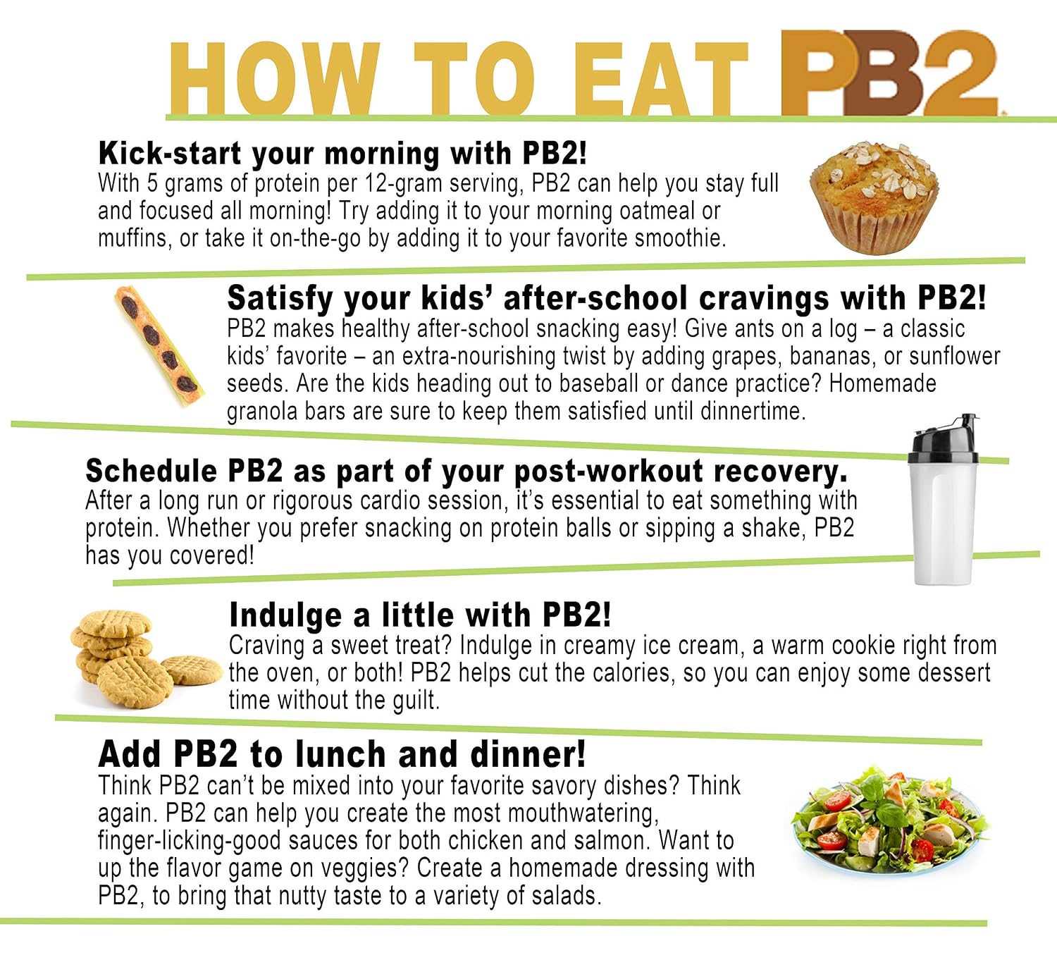 PB2 Powdered Peanut Butter, 1lb Jar (2-pack)