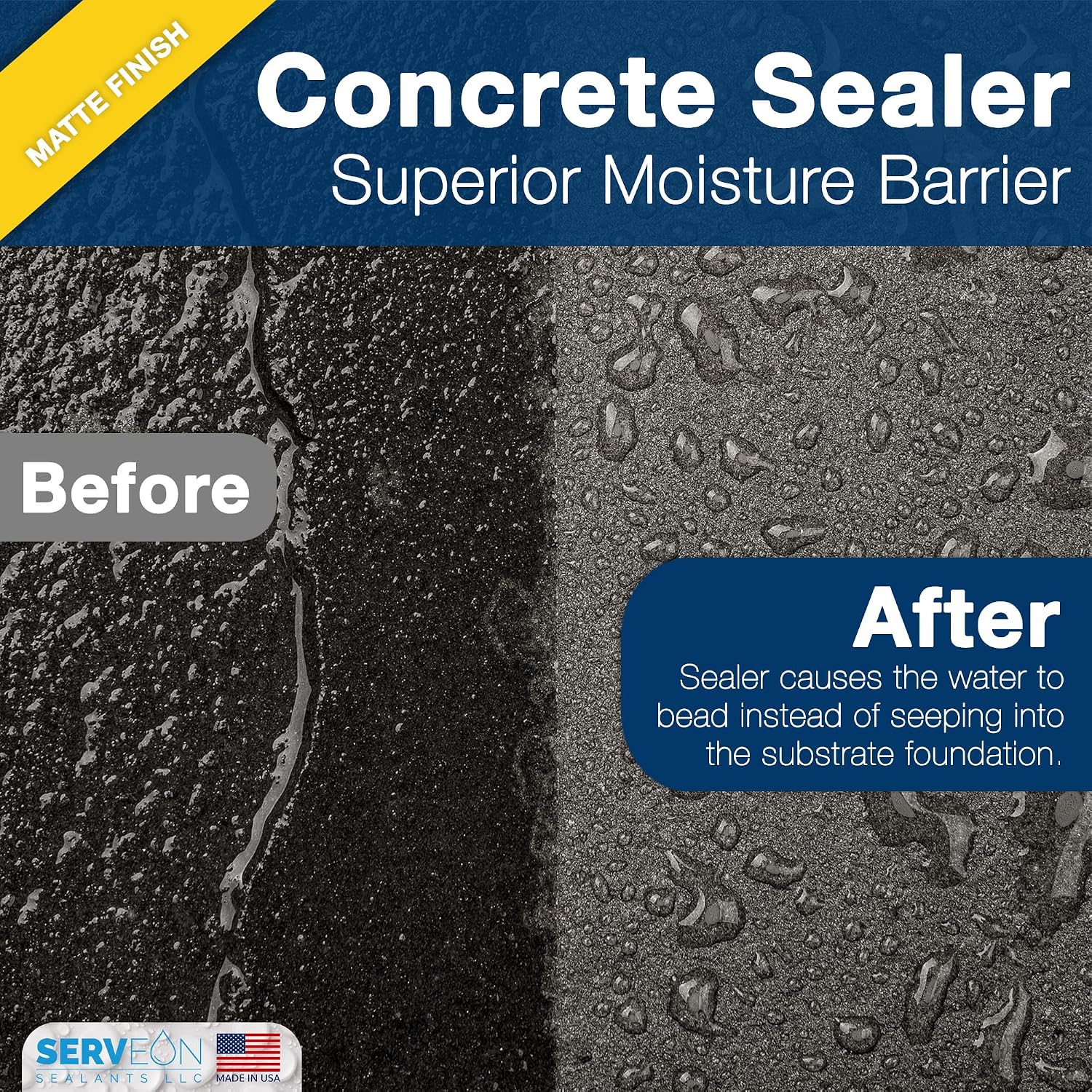 Concrete Driveway Sealer Plus Stain Guard (Matte Finish) 1 Gal