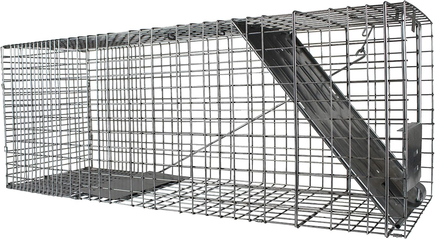 Havahart Large 1-Door Live Animal Trap for Raccoons, Cats, Bobcats, Beavers | Heavy Duty Humane Catch and Release Cage Trap for Outdoor Pest Control