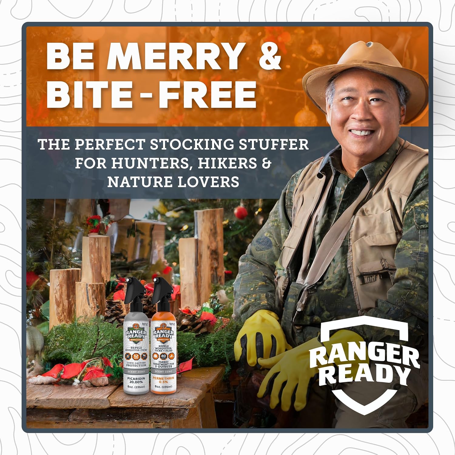 Ranger Ready P2Pak Permethrin + Picaridin Insect Repellent, Scent Zero 8 Oz