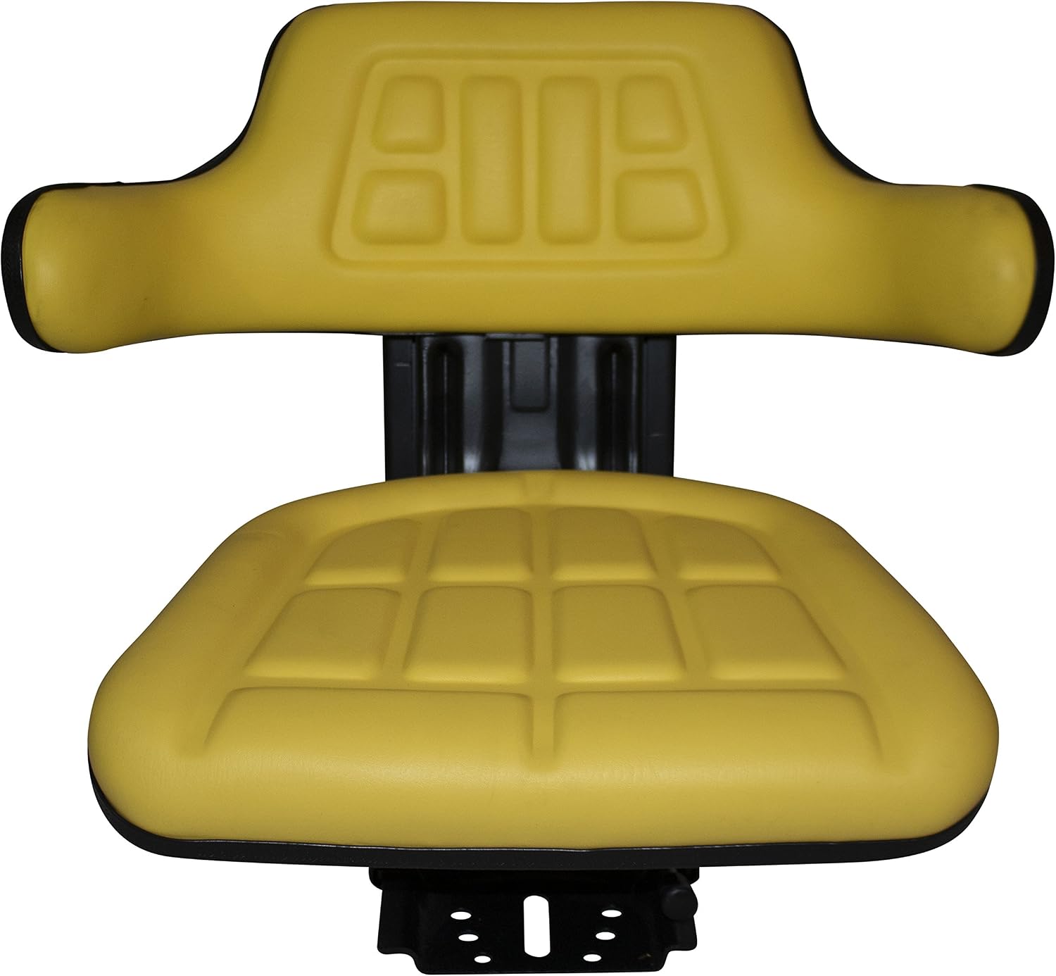 TRAC SEATS YELLOW WAFFLE STYLE UNIVERSAL TRACTOR SUSPENSION SEAT WITH TILT FITS JOHN DEERE 5200 5210 5300 5310