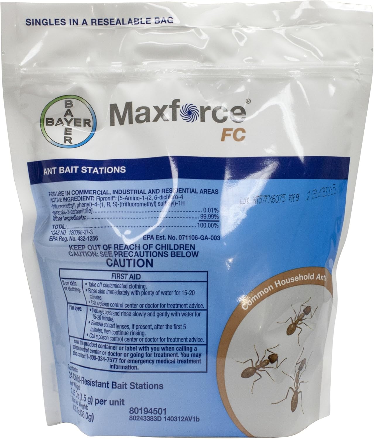 Maxforce Ant Bait Stations-1 Bag with 24 bait stations