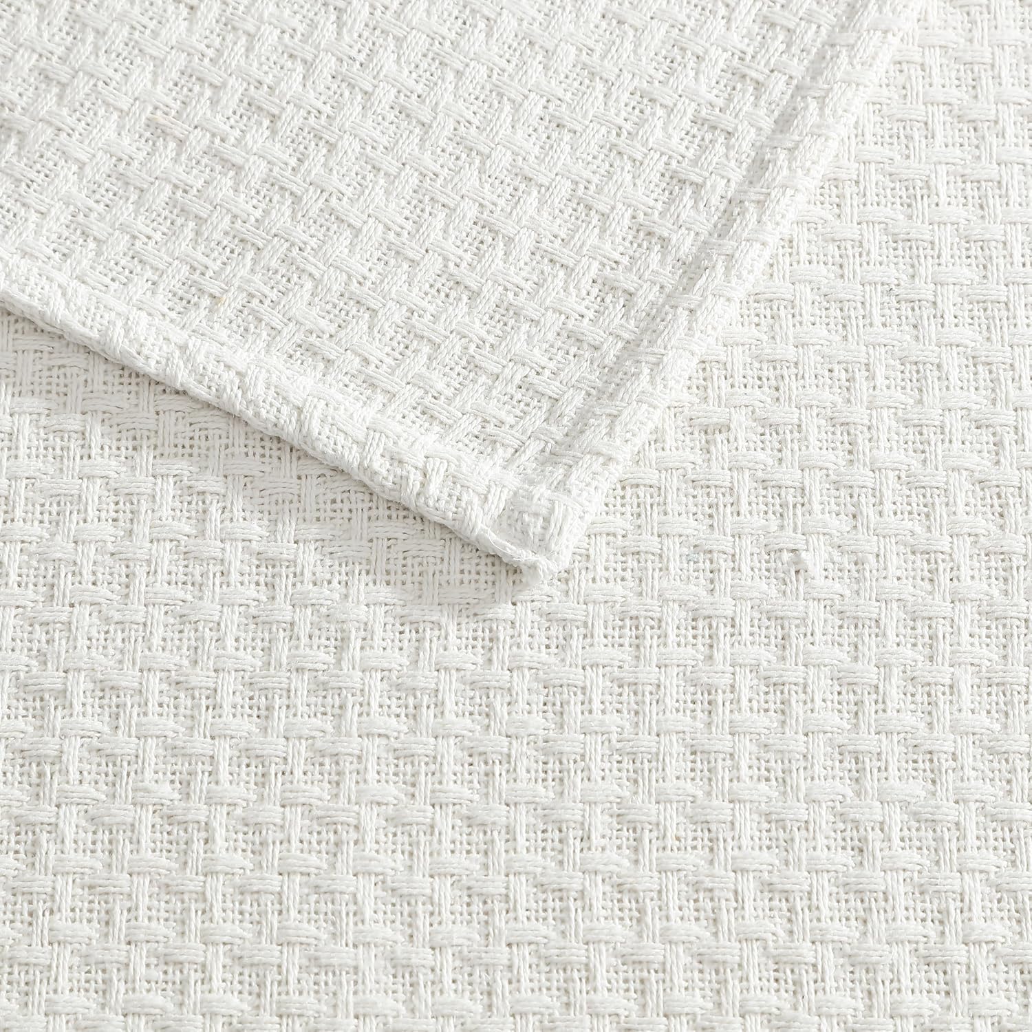 Grand Hotel Lightweight Full/Queen Blanket, 100% Cotton, Pearl Blue | All-natural yarn-dyed mercerized cotton is exceptionally durable, breathable and soft
