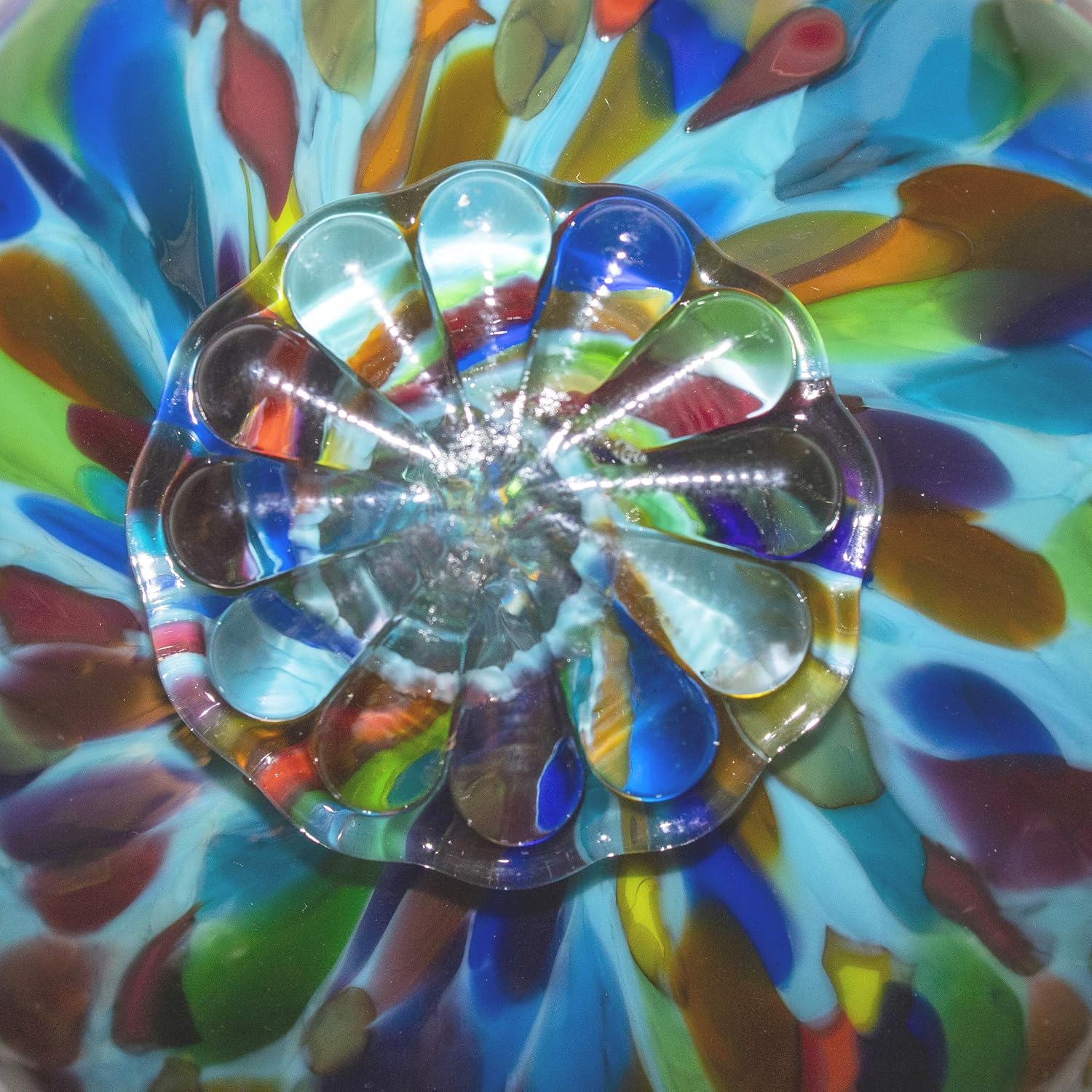Totally Blown Glassworks Pond Float. Handmade Blown Glass, Garden Gazing Ball, Table Centerpiece