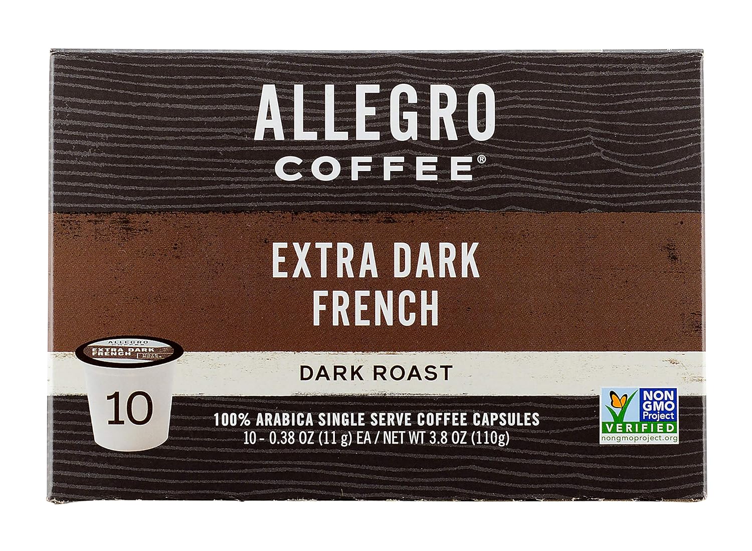 Allegro Coffee, Coffee Breakfast Blend Pods Organic 10 Count, 3.8 Ounce