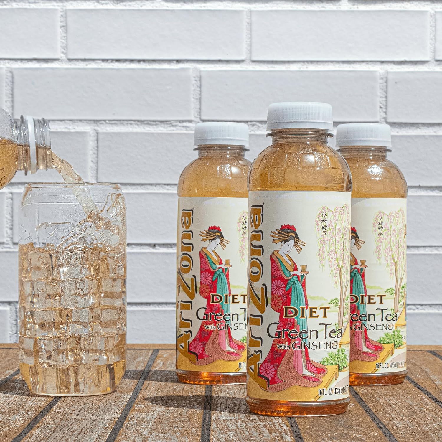 Arizona Green Tea with Ginseng and Honey - 16 Fl Oz (12 Pack)