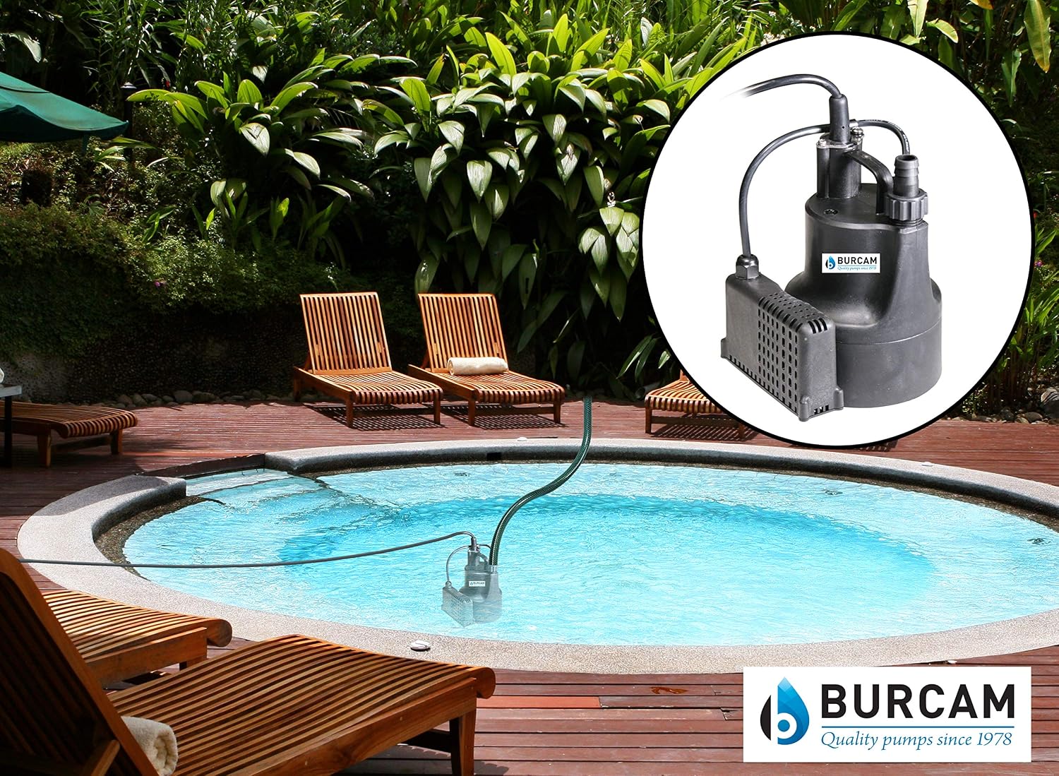 BURCAM 300506SB 1/6HP Automatic Submersible Utility Pump