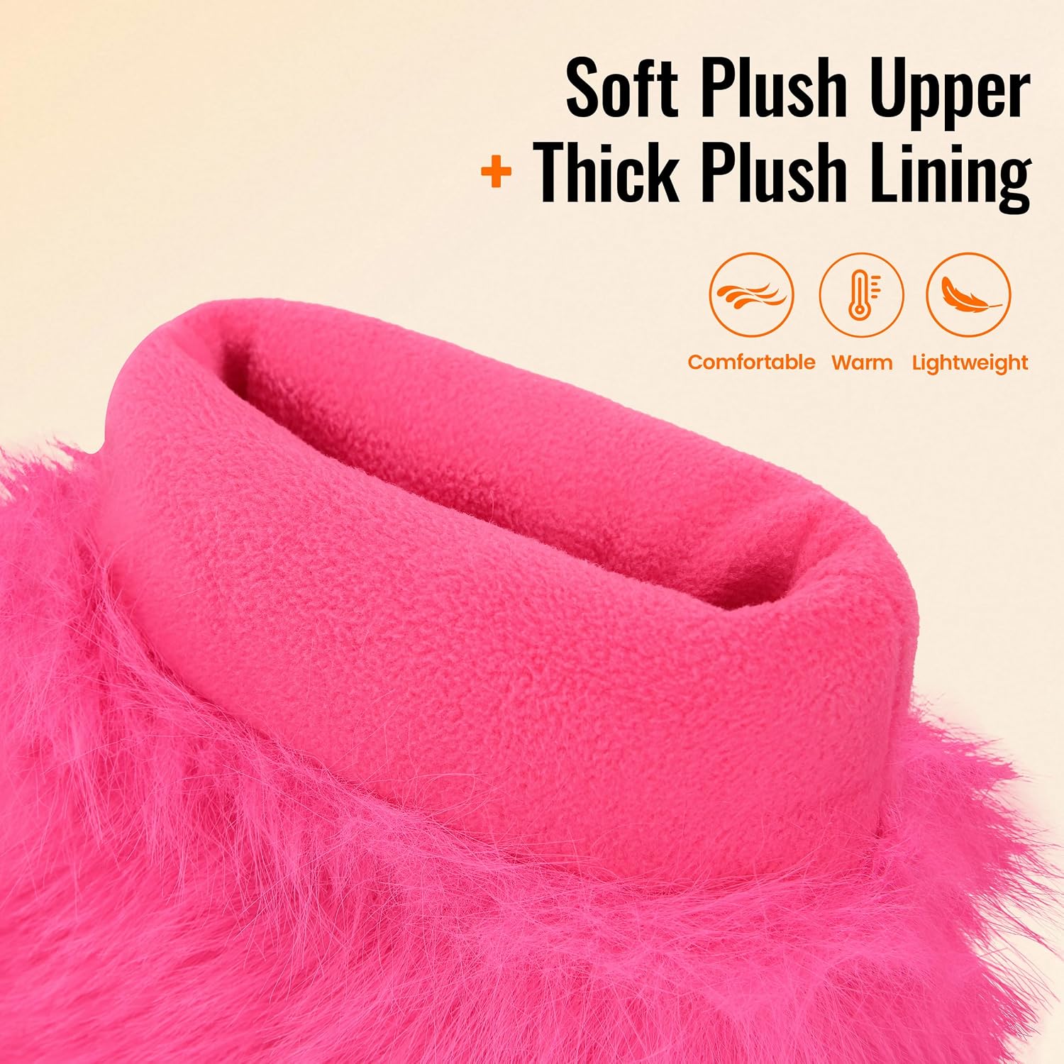 Home Slipper Women's Soft Fleece Plush Warm Indoor House Slipper Boots Shoes