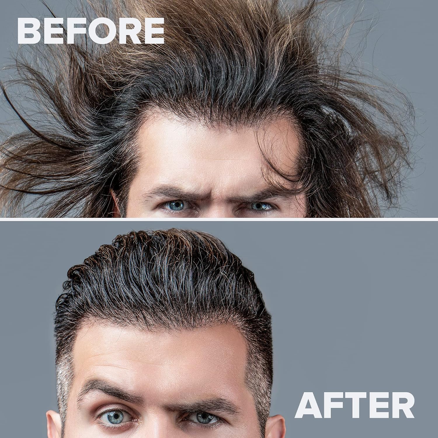 KALIVE Men's Hair Styling Gel 8 oz, Strong-Hold and Light Shine all day, No Flaking.