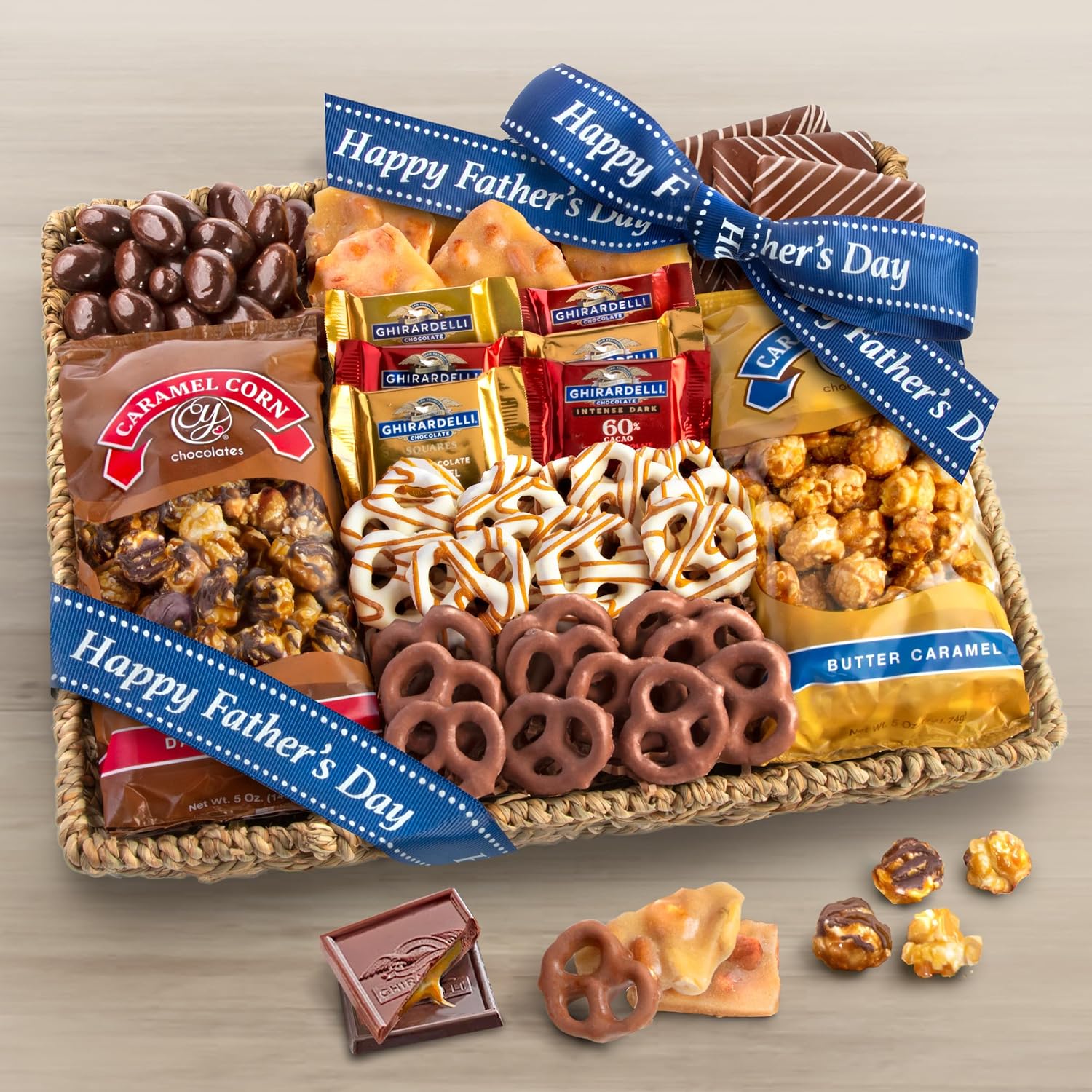 A Gift Inside Chocolate Gift Basket - Sweet Treats Gift Tray, Chocolates Gift Basket for Mom, Dad, Family & Friends