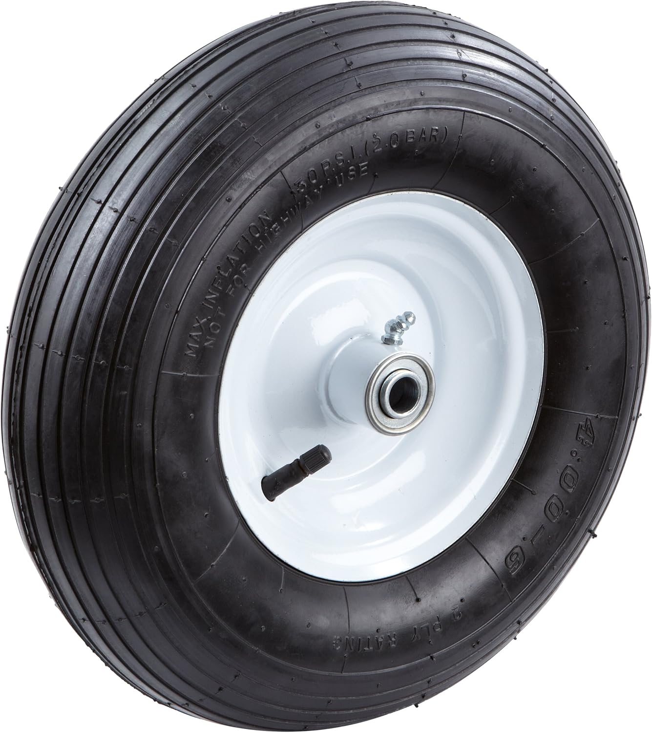 Farm and Ranch FR2200 Pneumatic Replacement Tire for Wheelbarrows and Utility Carts, 13-Inch, Black