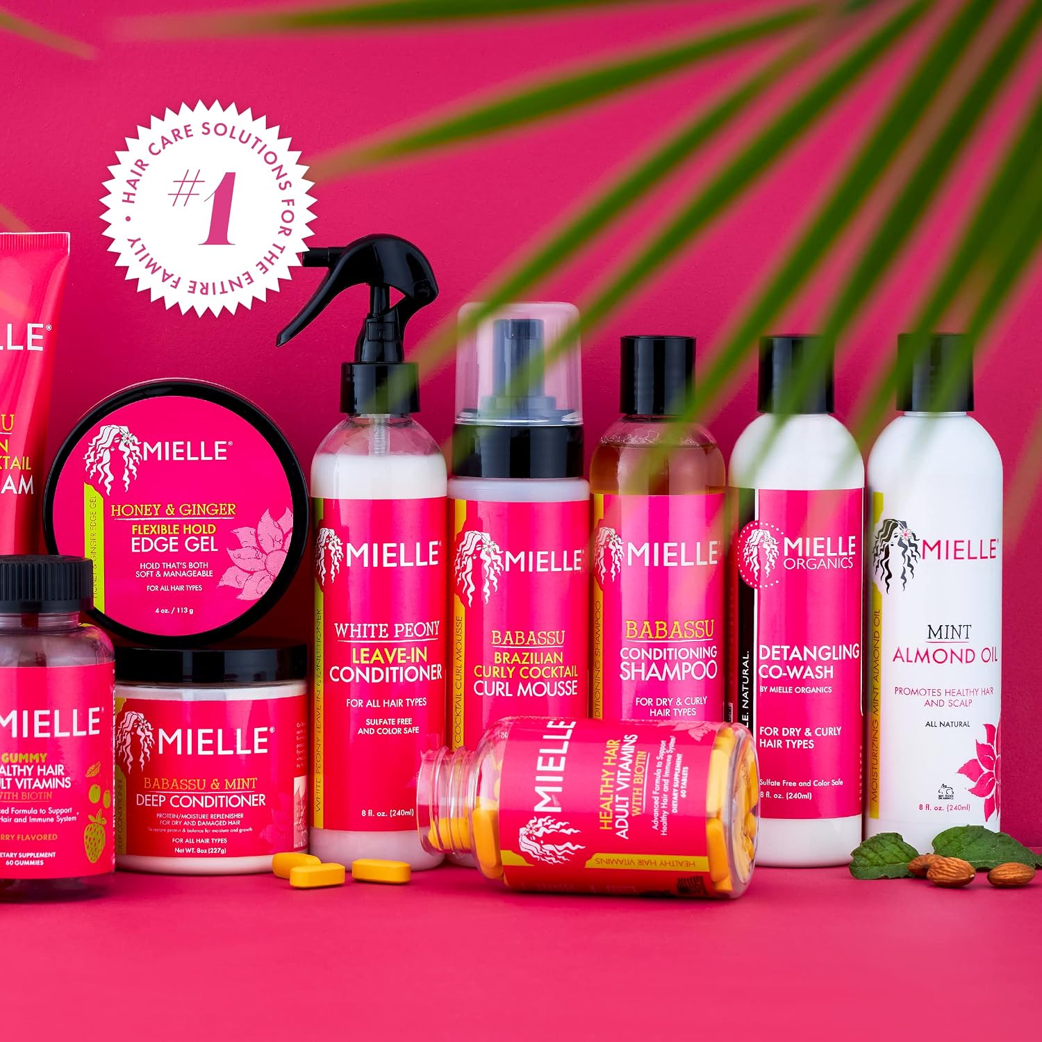 Mielle Organics White Peony Leave-In Conditioner Spray - Ultra-Moisturizing Detangler for Curly & Natural Hair - Frizz Control & Moisture Seal