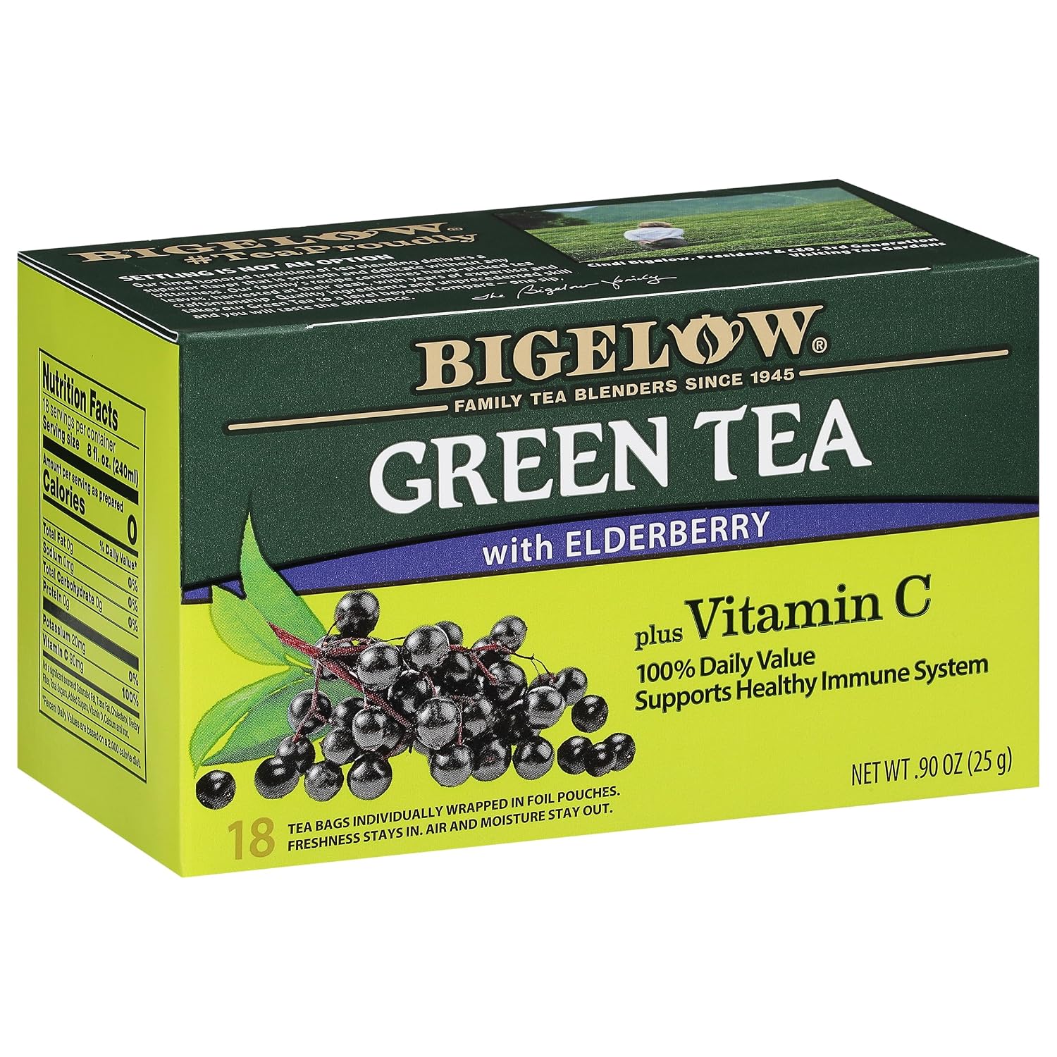 Bigelow Tea Classic Green Tea Bags, 40 Count (Pack of 6)
