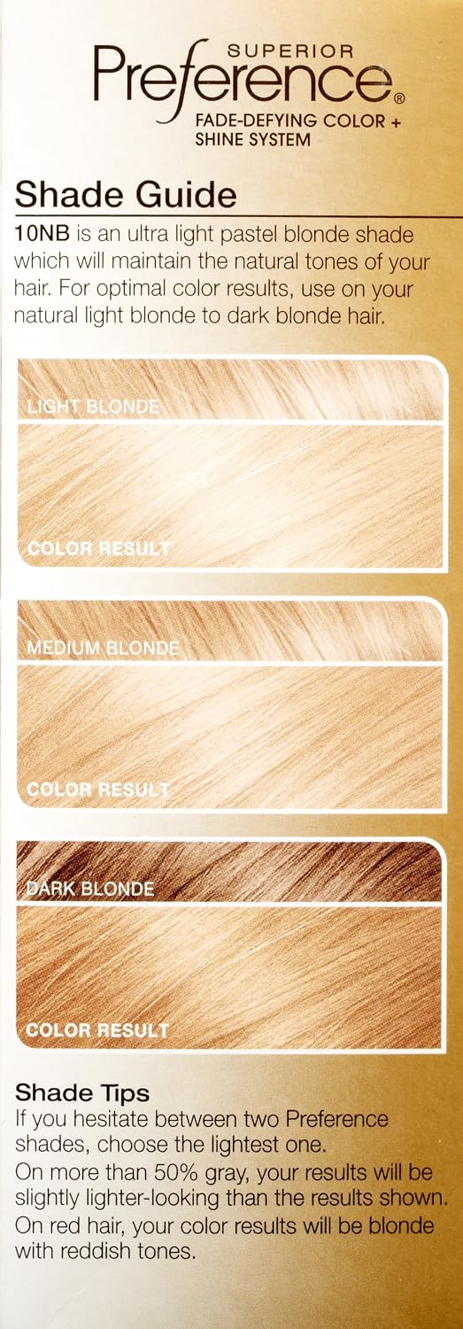 L'Oreal Paris Superior Preference Fade-Defying Color + Shine System, 10NB Ultra Natural Blonde(Packaging May Vary)