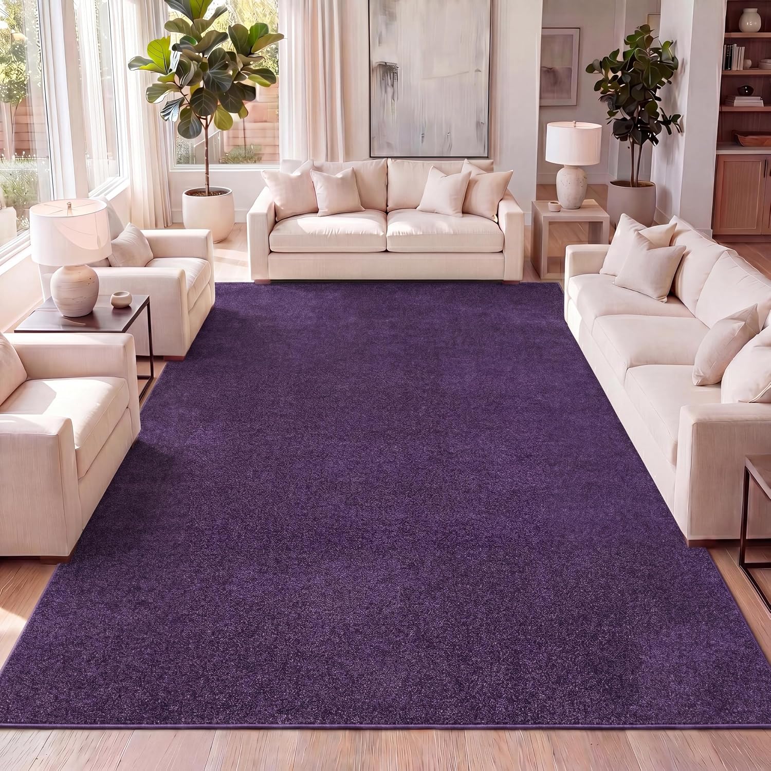 JONATHAN Y Haze Solid Low-Pile Brown Indoor Area Rug 8x10, Coastal, Bohemian, Minimalist, Classic, Easy-Cleaning for Living Room, Bedroom, Kitchen