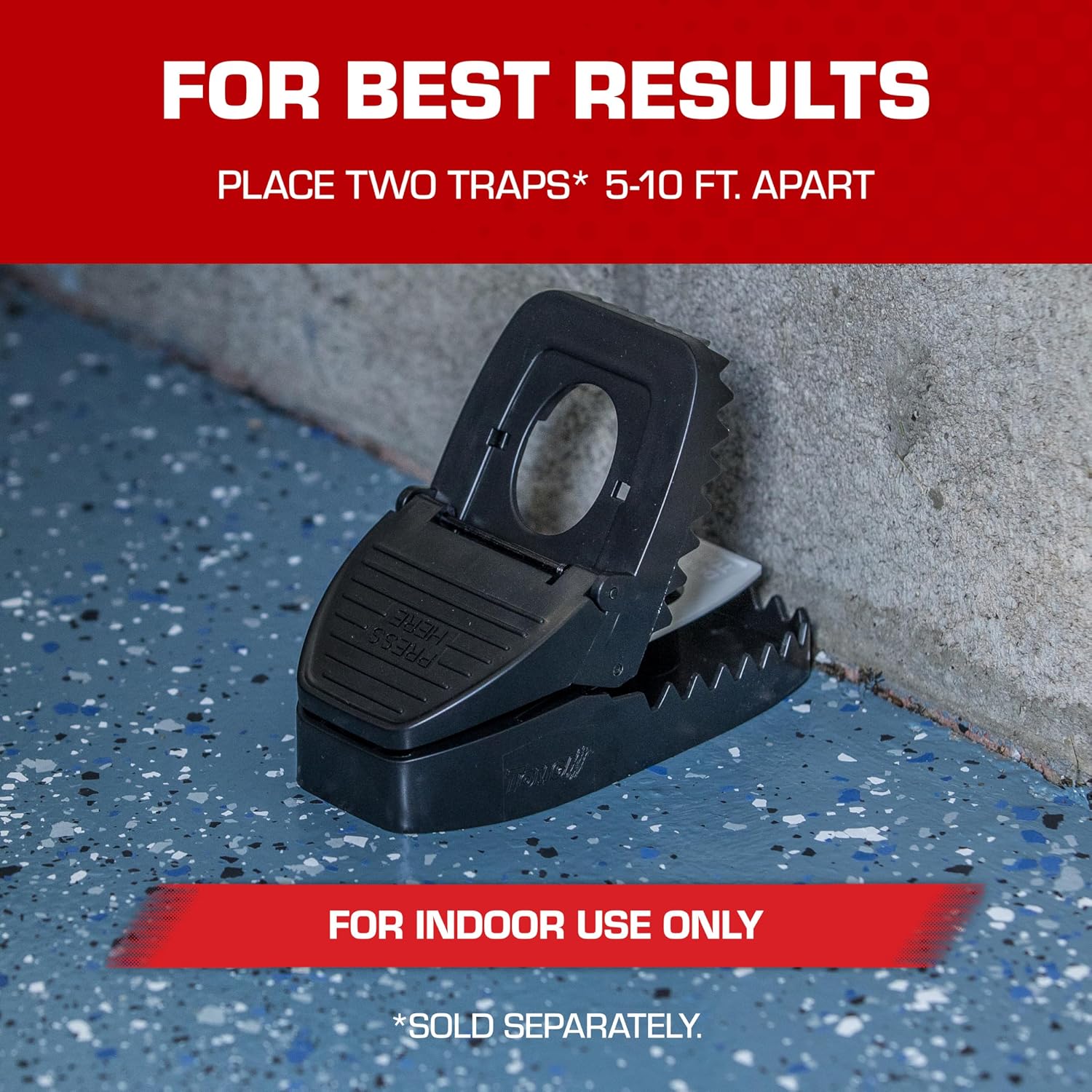 Tomcat Tunnel Trapping System | Rat & Mice Traps - 1 Tunnel Station and 2 Reusable Snap Traps