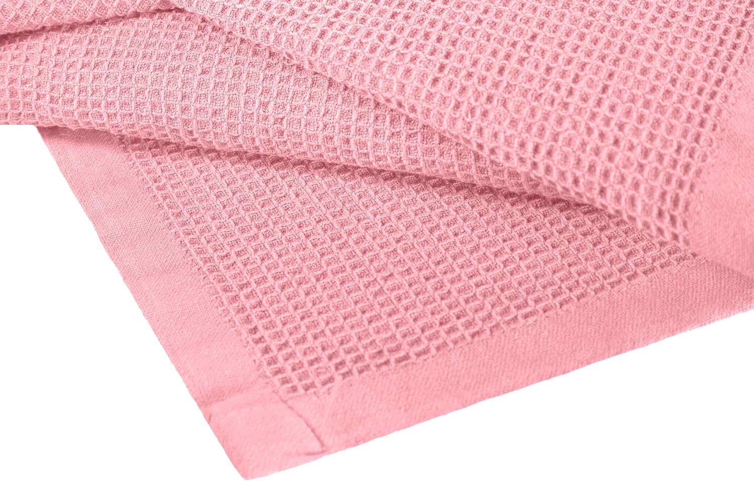 Crover All Season Waffle Premium Thermal Blanket Queen Size 90"x90" Durable Soft Cozy Breathable Weave Design 100% Cotton, Orchid Pink