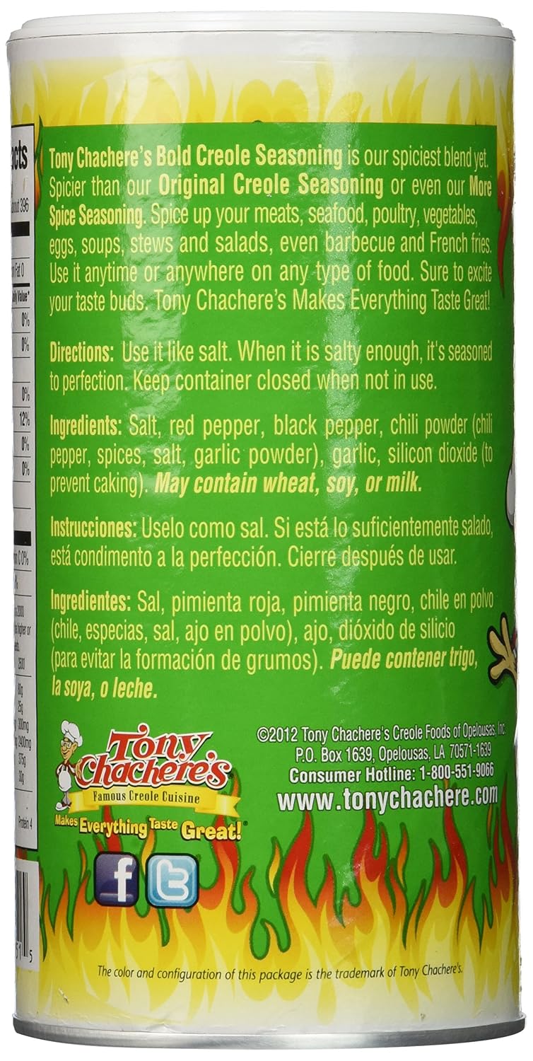 Tony Chachere Seasoning Blends, Bold Creole, 3 Count