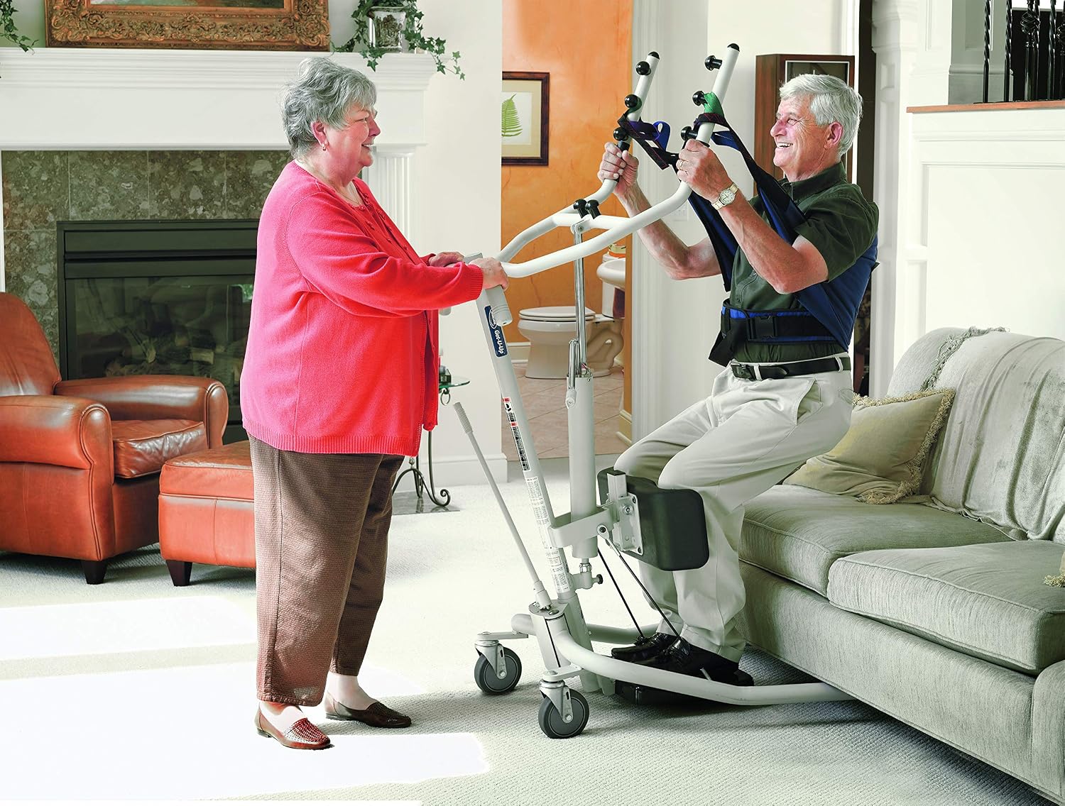 Invacare Sit to Stand Lift for elderly, Hydraulic Stand Assist Lift Aid for Patient, Lift Assist Transfer Device for Elderly Seniors