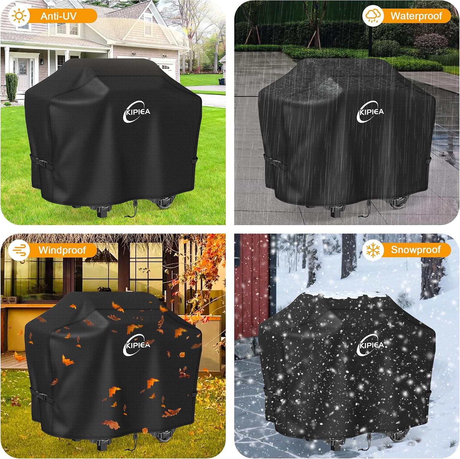 600D Vertical Smoker Cover for Pit Boss 3/4 / 5/7 Series, Waterproof Pellet Grill Cover, 73550, UV Resistant, No Tear, No Fading