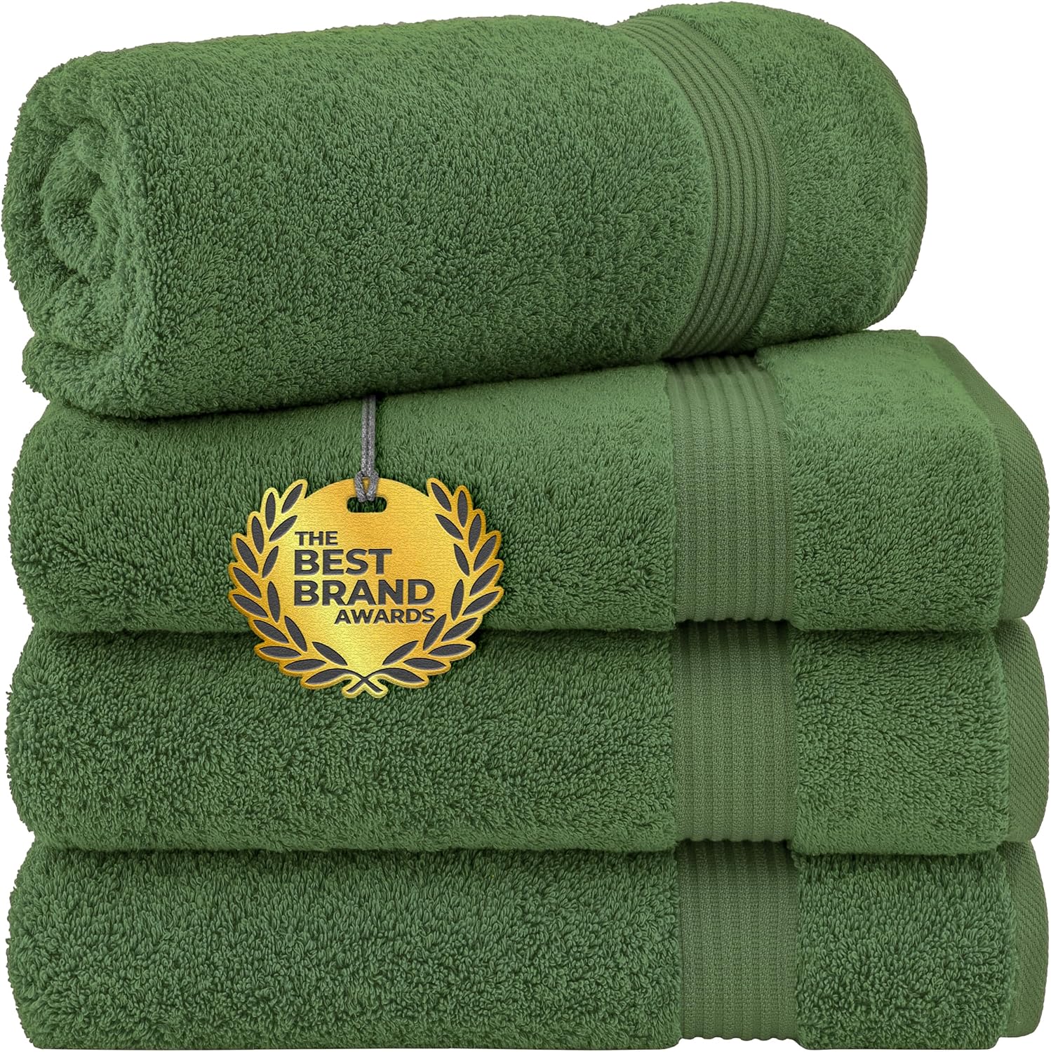 Cotton Paradise Towel Set of 6, 2 Bath Towels, 2 Hand Towels and 2 Washcloths Towels for Bathroom Sets, Smoke Gray
