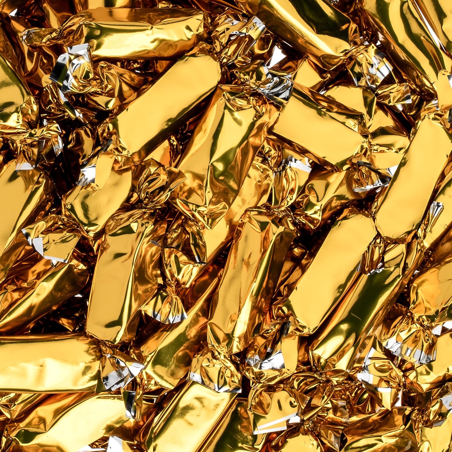 Candy Envy - Individually Wrapped Caramels - Gold Wrapper - 2 Pound Bulk Gold Candy