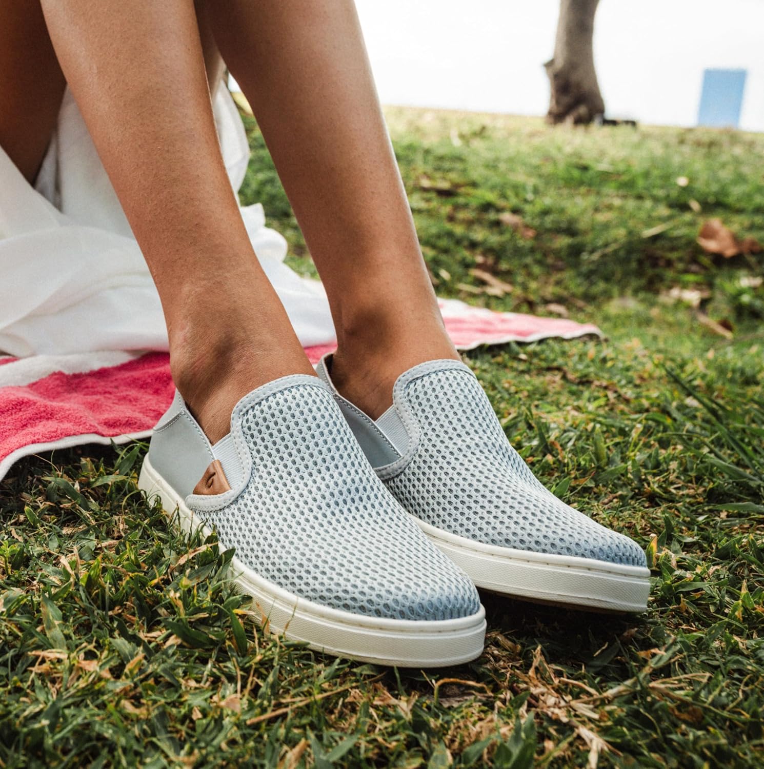 OluKai Pehuea Women's Slip On Sneakers, Casual Everyday Shoes