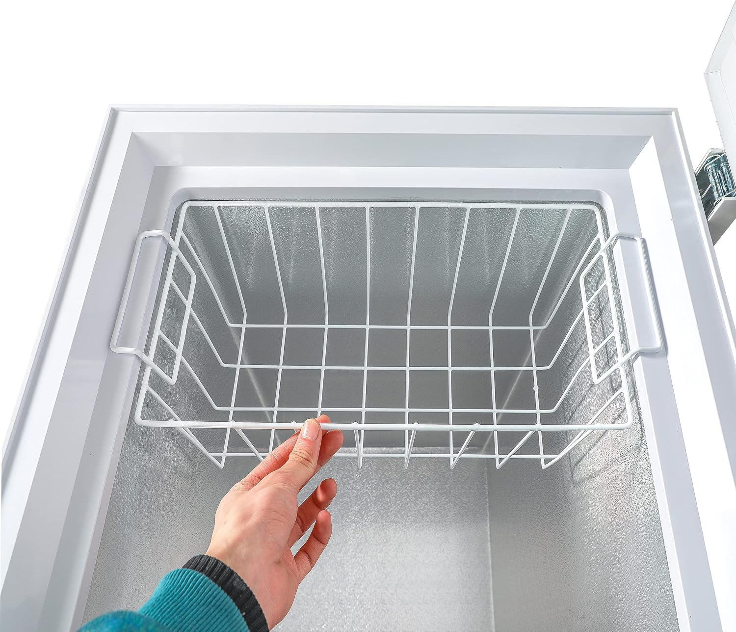 Commercial Cool Upright Freezer, Stand Up Freezer 5 Cu Ft with Reversible Door, White