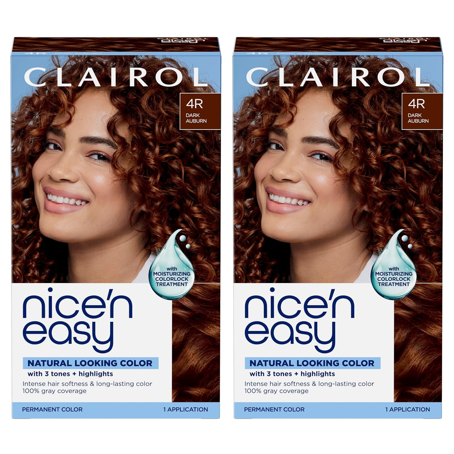 Clairol Nice'n Easy Permanent Hair Dye, 6A Light Ash Brown | Pack of 3