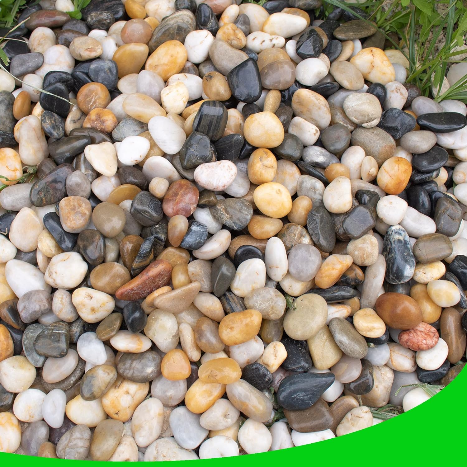 Pebbles for Plants 3 lb Natural Garden Decorative Stone Outdoor Aquariums Gravel 1-1.5 Inches