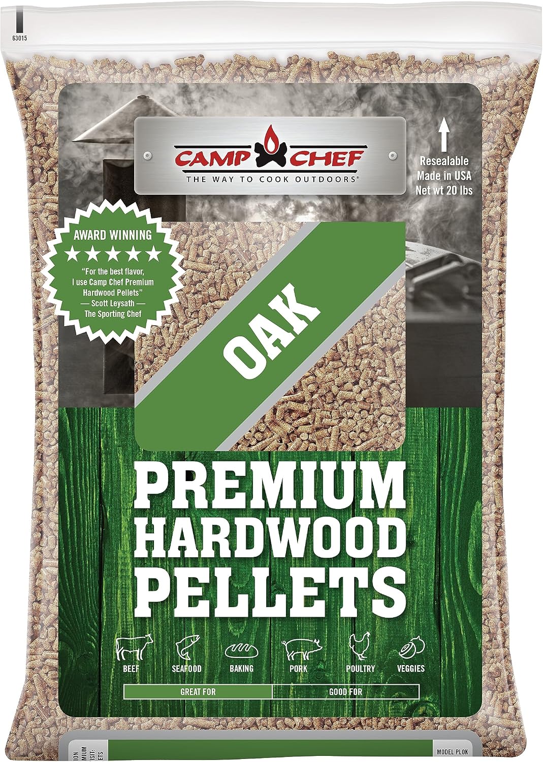 Camp Chef Orchard Apple BBQ Pellets, Hardwood Pellets for Grill, Smoke, Bake, Roast, Braise and BBQ, 20 lb. Bag