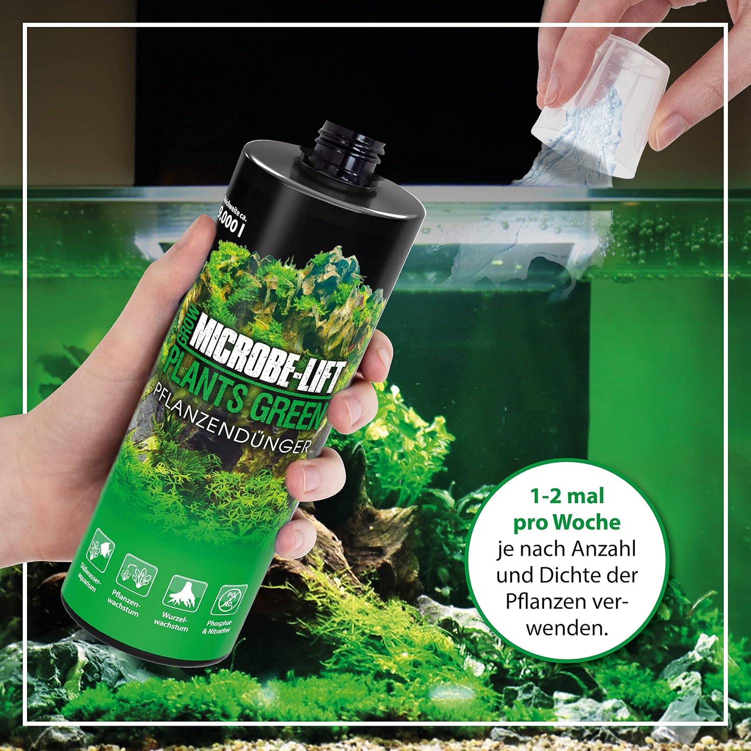 MICROBE-LIFT All in One Aquatic Plant Fertilizer, Increases Plant and Root Growth, Improves Coloring, 8 Fl Oz