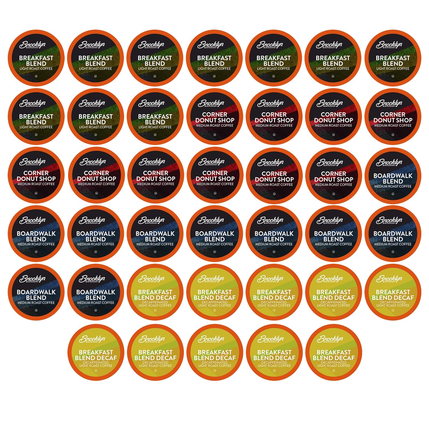 Brooklyn Beans Colombian Gourmet Coffee Pods - Compatible with Keurig K Cup Brewers Including 2.0 Machines, 40 Count, Rich and Smooth Colombian Medium Roast