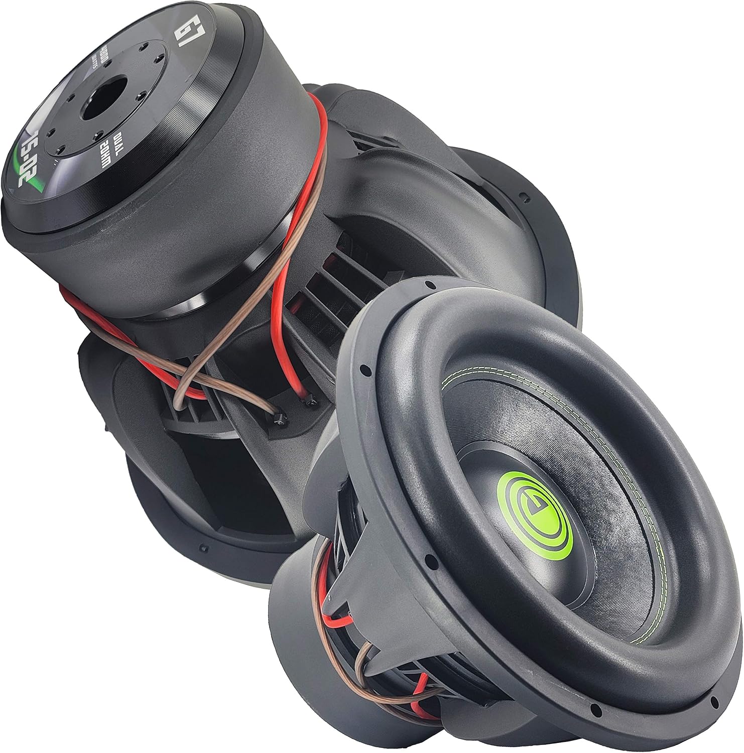 Gravity Car Vehicle Subwoofer Audio Speaker - 15 Inch Competition Grade Pressed Paper Cone, 2 Ohm DVC, Advanced Air Flow