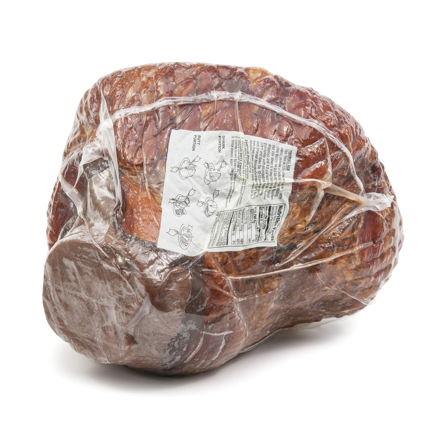 Frick's Bone-In Ham Portion, Hickory Smoked (7.5 lbs. Average Weight)
