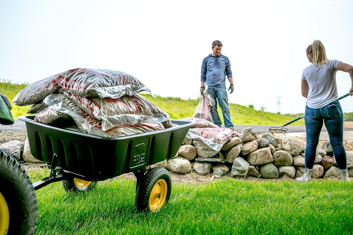 Polar LG7 Lawn & Garden Trailer 600 lb Capacity Model 9393